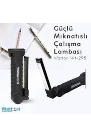 Watton Wt-295 Güçlü Mıknatıslı Çalışma Lambası Çok Renkli