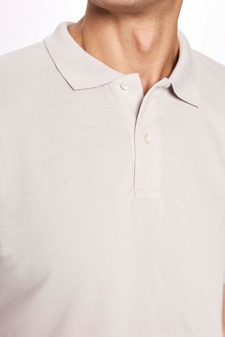 Tudors Erkek Regular Fit Klasik Kesim %100 Pamuk Düz Pike Gri Polo Yaka Tişört-33019 Gri