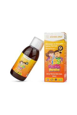 Zühre Ana Kids Ekinezya Şurubu Çocuklar İçin - Ekinezya ve Zencefil İçeren Şurup 150 ML