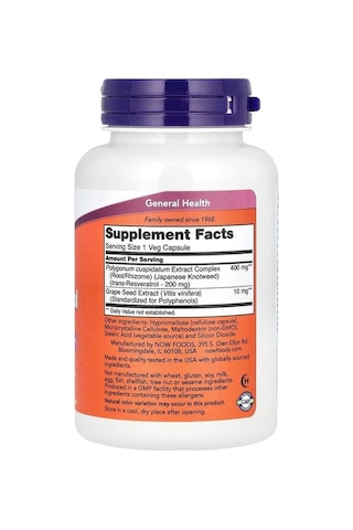 Resveratrol, 200 Mg, 120 Veg Kapsül