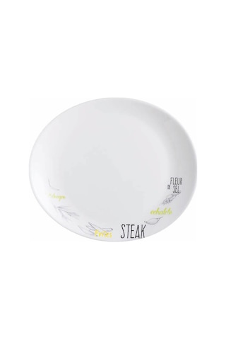 Frıends'Tıme Temperli Bıstro Desenli Et Tabağı 30 Cm L2905