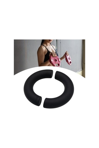 Ganzhoushop Yarım Taşınabilir Suntek Siyah-1kg Anti-kaymaz Dambıl Daire 2 Adet