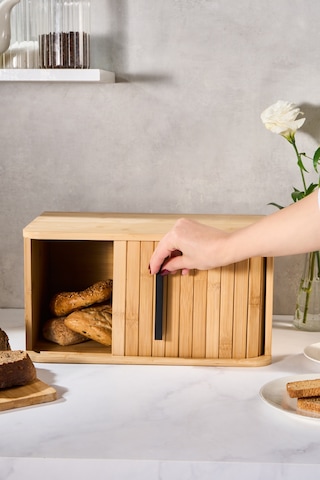 Karaca Pamir Bambu Ekmek Kutusu Kahverengi