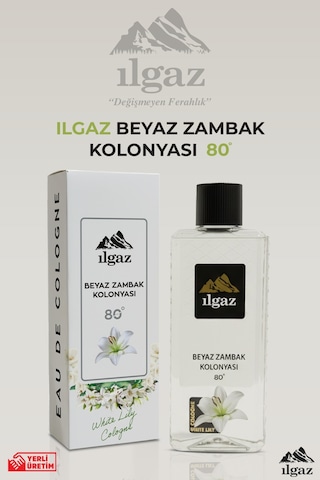 Ilgaz Elegance 80 Derece Beyaz Zambak Kolonyası Pet Şişe 400 ML