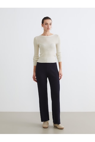 Lcw Comfort Lacivert Beli Lastikli Kadın Triko Pantolon