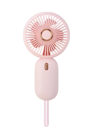 Avuç İçi Taşınabilir Şarjlı Mini Vantilatör El Fanı Pembe Ym88196