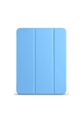 Apple Uyumlu iPad Pro 11 2025 M5 Mkst Smart Cover Kalem Bölmeli Standlı 1-1 Kılıf - Mavi Tablet Kılıfı