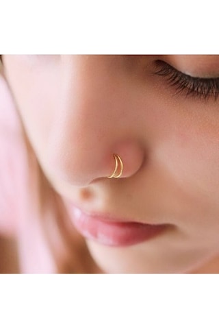 Gümüş Çift Görünümlü Halka Hızma Gold Gümüş