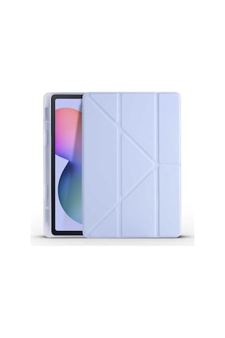 Samsung Galaxy Uyumlu Tab S6 Lite Sm-p610 10.4" Kılıf Kalem Bölmeli Standlı Katlanabilir Kalemlikli Silikon Kılıf