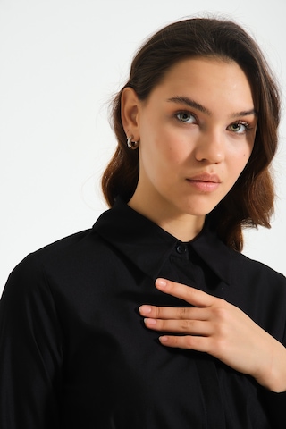 Basic Poplin Siyah Gömlek Siyah