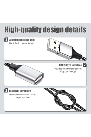 2025 Son Model Usb A Ayırıcı, Usb A Erkek - 2 Dişi Usba Y Ayırıcı, Usb Ayırıcı 1 Giriş 2 Çıkış Şarj Ve Veri Transferini Destekler