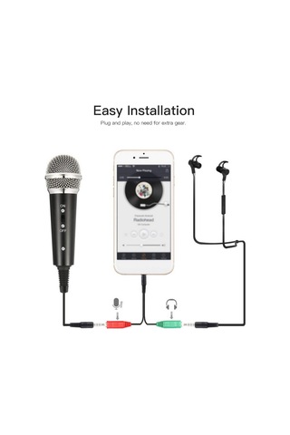 Leezsing F8 Masaüstü Mikrofon Seti: Mini Mikrofon, Tripod, Titreşim Önleyici, Rüzgar Koruma, 3.5mm Bağlantı