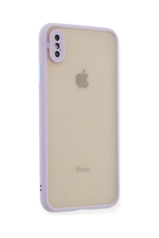 Mepa Apple, Uyumlu iPhone Xs Max Kılıf Montreal Silikon Kapak - Mor Najmaddin standart