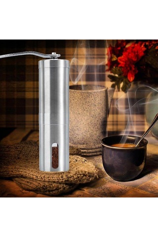 Sisus Paslanmaz Çelik Kahve El Kahvesi Öğütücü