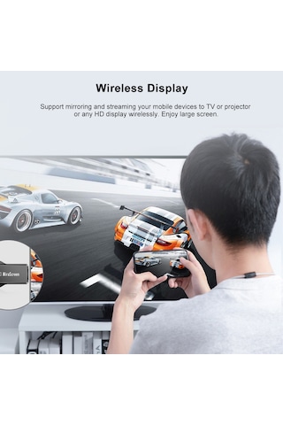 Neevoyu Mirascreen E5m Kablosuz Ekran Paylaşımı Alıcısı - 2.4g Wifi İle 1080p Hd Gösterim, Miracast/airplay/dlna Desteği, Tv/projektör Ve İos/android/windows Uyumlu