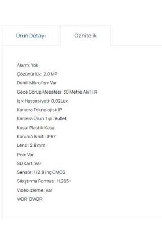 Ttec Ipbp-2330m 2mp İp Kamera