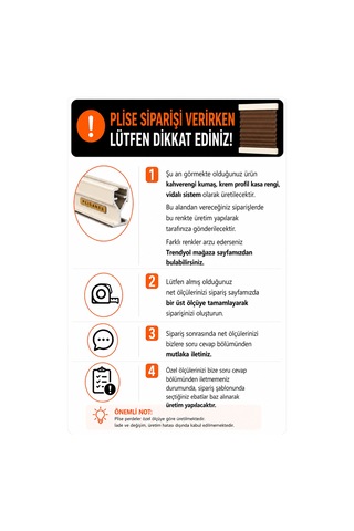 Plise Perde Kahverenk Kumaş + Krem Profil Kasa Cam Balkon Perdesi