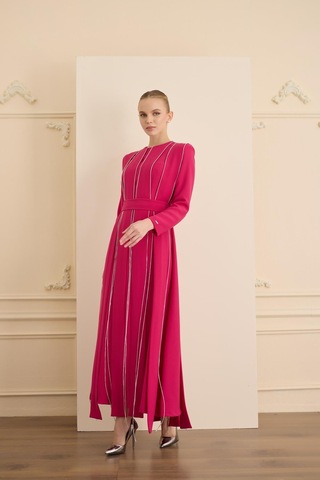 Senna Tease Dress Fuşya Fuşya