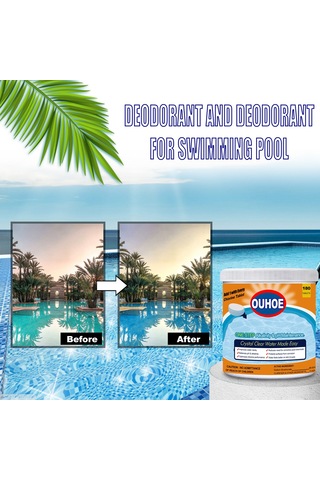 Monyee Ouhoe Havuz Temizleme Ve Koku Giderici Tabletleri - 180 Adet Kutu - Hızlı Lekesizleştirme, Alg Önleme, Su Berraklığı Sağlar