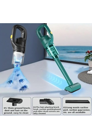 Jms Taşınabilir Mini Islak Ve Kuru Kablosuz Elektrikli Süpürge