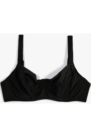 Koton Bikini Üstü Balenli Basic Siyah 3sak10102bm 3SAK10102BM999