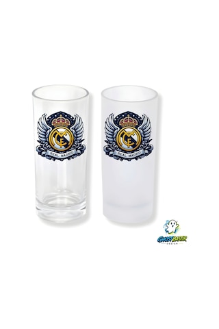 Real Madrid Buzlu / Buzsuz Seçenekli Rakı Bardağı 1 Adet Şık Sunum Bardağı 0225