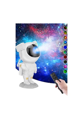 Astronot Projektör Gece Masa Lambası Gökyüzü Star Projeksiyon