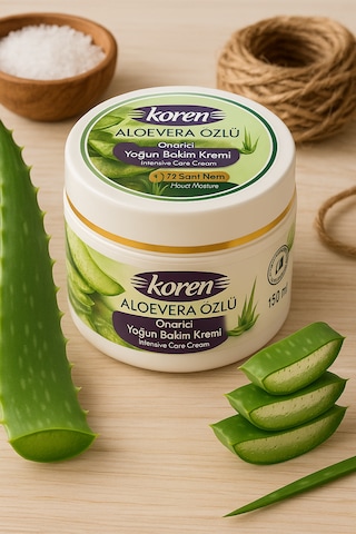 Aloe Vera Yoğun Nemlendirici Ve Onarıcı Krem 150 Ml