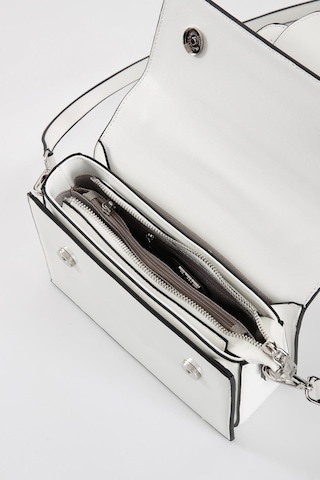 Ççs 17339 Kadın Omuz Askılı Kol Çantası-beyaz Beyaz