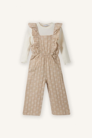 Defacto Çiçekli Müslin 2li Takım Kız Bebek G9191a526spbg702 Bej-bg702