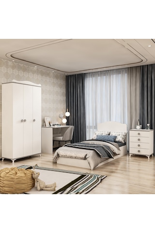 Garaj Home Elit Genç Odası Takımı Gri Diğer