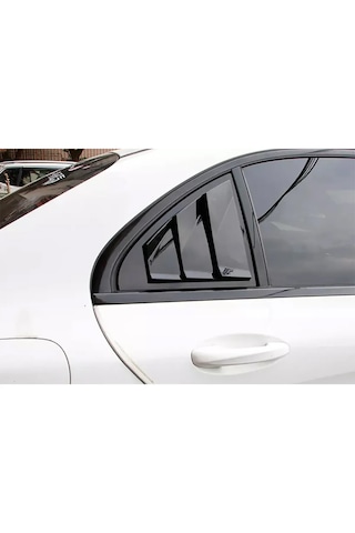 Mercedes W205 Uyumlu Kebelek Cam Vizörü 2015-2021 Parlak Siyah