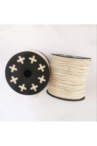 Suntek Twisted %100 Pamuk İp Ağartılmış Doğal Beyaz