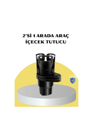 Araç İkili Bardak Tutucu Ayarlanabilir Genişlik 360 Döner Sistem Renkli