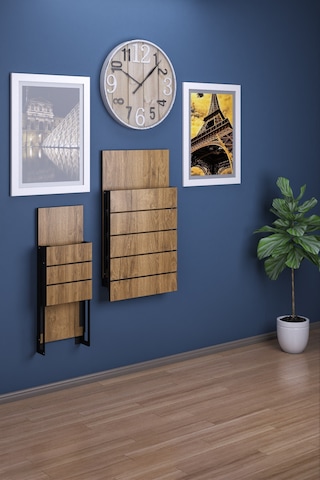 Begonya Duvara Monte Katlanır 1tabureli Pratik Mutfak Masası