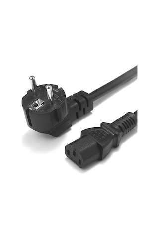 Power Güç Kablosu C13 IEC 320 Enerji Kablosu Monitör Pc Yazıcı Elektrik Kablosu ﻿3 M