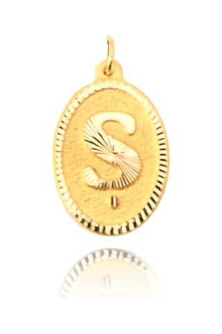 Enderun Kuyumculuk 14 Ayar Altın Ş Harf Kolye Ucu