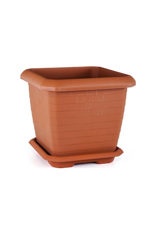 Ucuzzavm Hisar Kare Saksı 25,5 Lt Kiremit Ucuzzavm Hisar Kare Saksı 25,5 Lt Kiremit