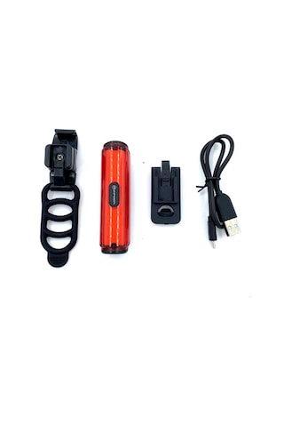 Briviga Ebl-3211 Usb Şarjlı 50Lm Bisiklet Arka Stop Far Siyah