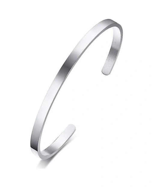 Çapraz Manşet Bilezik, Paslanmaz Çelik Açık Manşonluk Silver1 Altın - Gold