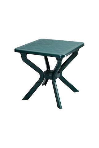 Omnipazar Mt-gf235 Prima Isola Plastik Kare Bahçe Balkon Masa 70x70 Cm Yeşil