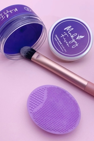 Makyaj Fırçası & Süngeri Temizleme Sabunu Silikon Matı