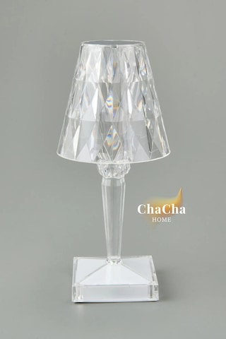 Chacha Home Brilliant Led Masa Lambası & Dekoratif Abajur Şeffaf