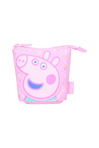 Peppa Pıg İç İçe Geçmeli Katlanır Kalem Kutusu Pembe