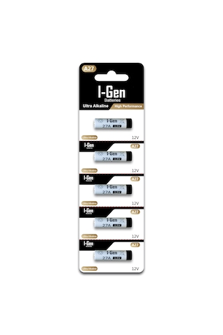 I-Gen 27A Pil 5'li Paket 12V MN27 (27A / A27 / L828)