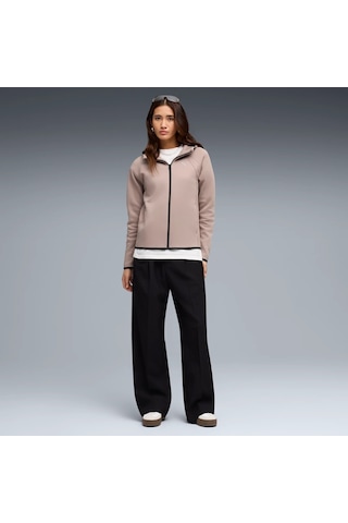 Puma Kadın Evostrıpe Full-zip Hoodie Dk Eşofman Üst 69189888 Bej
