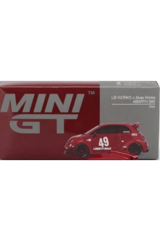 Mini Gt 1/64 Lb-works X Abas Works Abarth 595 Red