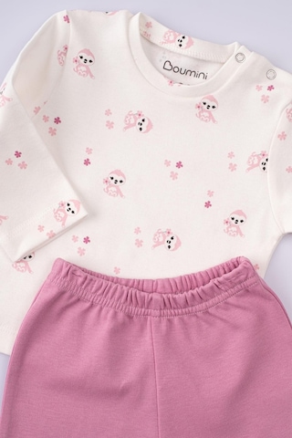 Boumini Bebek Ve Çocuk Pijama Takımı Pembe Miskin Pembe