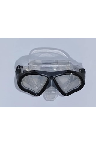 Atmaca_Av Siyah Çerçeveli Seffaf Dalgıc Maskesi