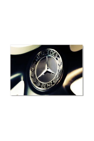 Cakasepetim Mercedes Benz Logo Ahşap Mdf Tablo